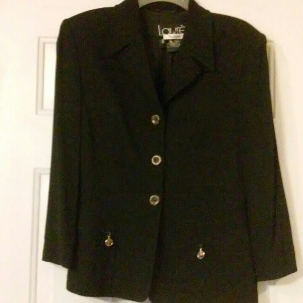 🎈 Chic Laurel Escada black blazer sz 36